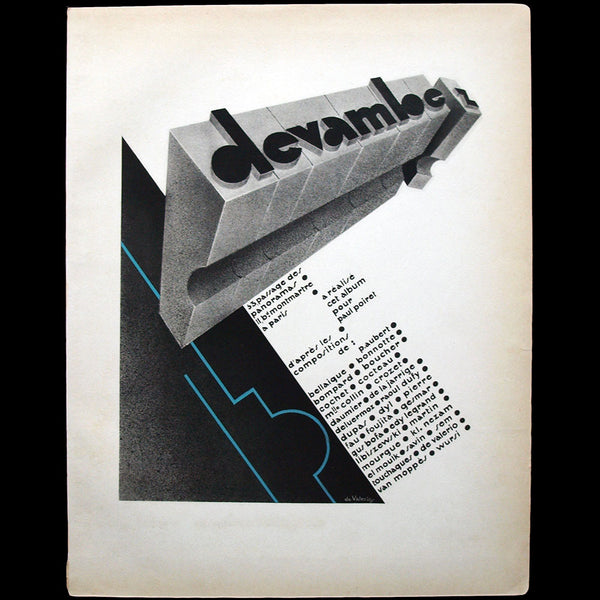 Devambez, Achevé d'imprimé par de Valerio pour PAN l'Annuaire du Luxe (1928)