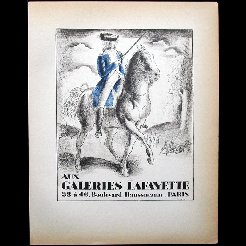 Aux Galeries Lafayette, planche par Cochet pour PAN l'Annuaire du Luxe (1928)
