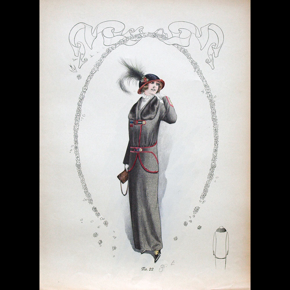 Poiret - Ensemble de 7 gravures (circa 1910)