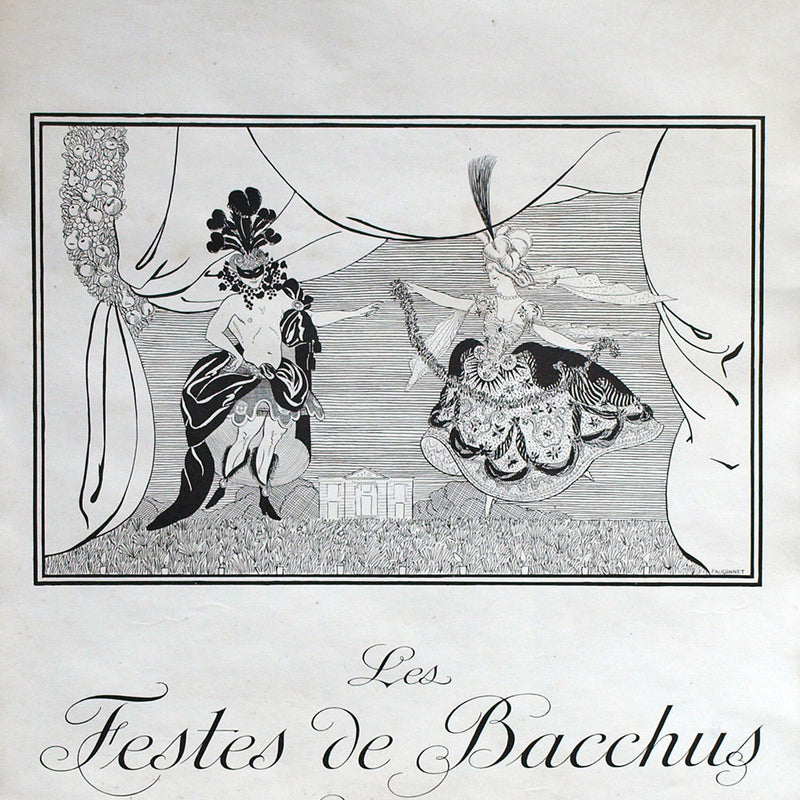 Paul Poiret - Les Festes de Bacchus données au Butard, invitation (1912)