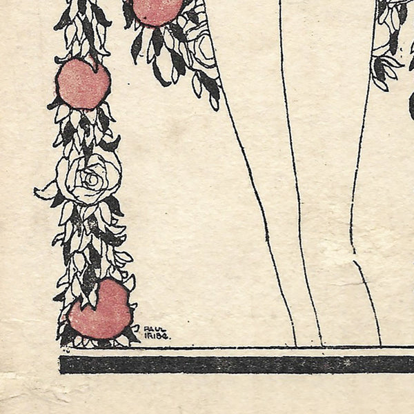 Poiret - Vignette de Paul Iribe pour l'album Les Robes de Paul Poiret (1908)