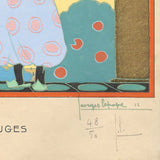 Poiret - Les Poissons Rouges, pochoir de Georges Lepape pour Paul Poiret (1912)