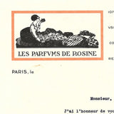 Poiret - Facture des Parfums de Rosine illustrée par Georges Lepape (circa 1920s)