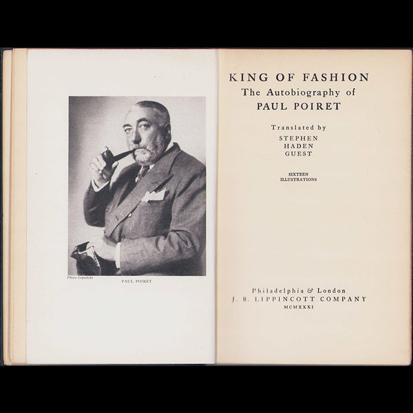 Paul Poiret - King of Fashion, édition américiane de En Habillant l'Epoque (1931)