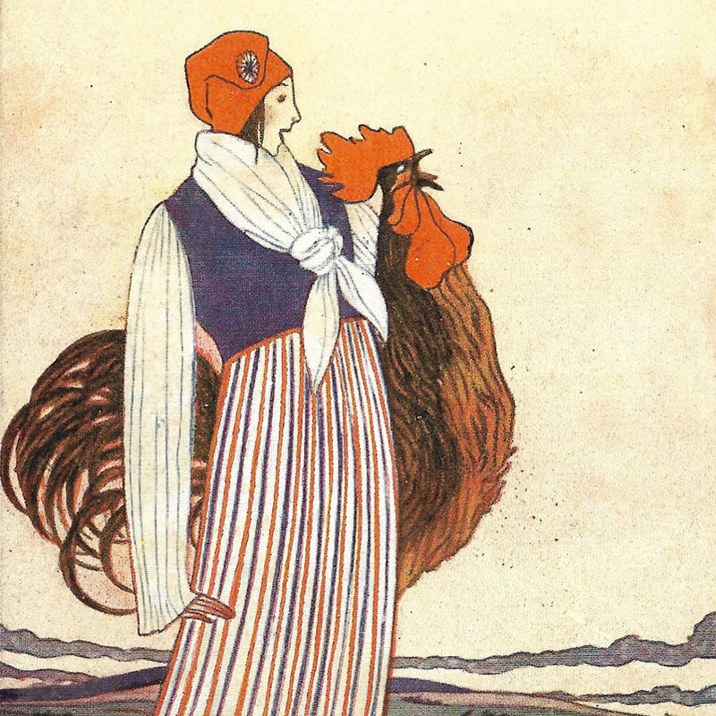 Paul Poiret - Mamzelle Victoire, carte des Parfums de Rosine (circa 1915)