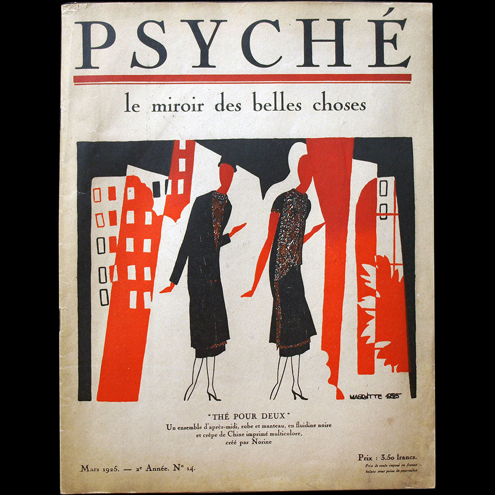 Psyché, le miroir des belles choses (mars 1925), couverture de René Magritte