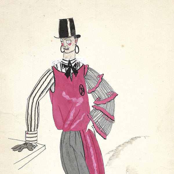 Ray Bret Koch - Le Mixte, dessin de costume (1920s)