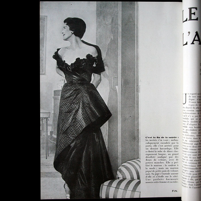 Réalités, juin 1949 - La robe Junon de Christian Dior