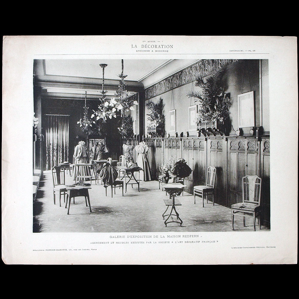 Redfern & sons - Galerie d'exposition, 242, rue de Rivoli à Paris (1898)