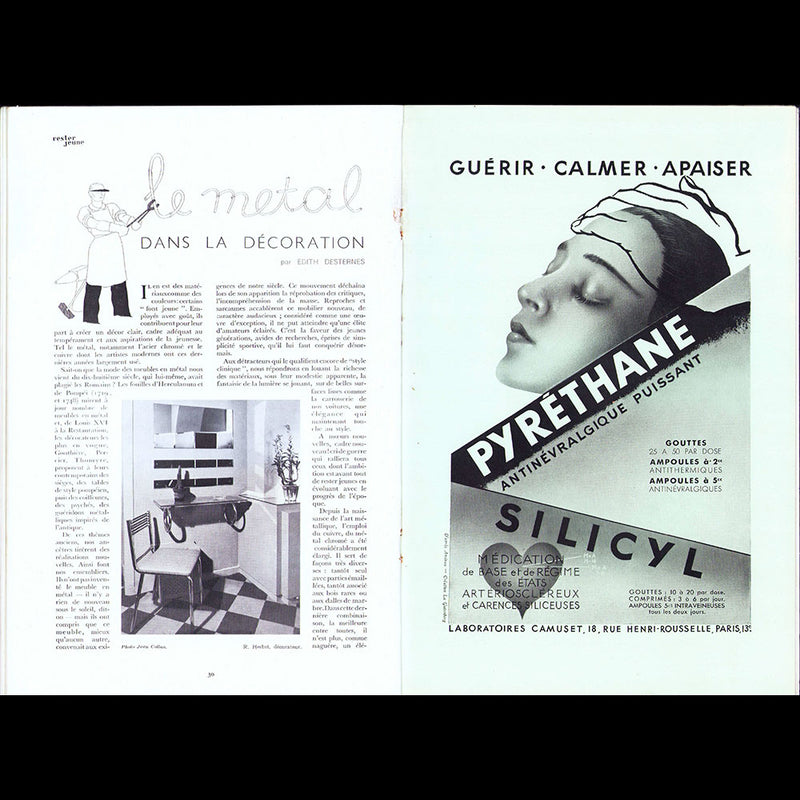 Rester Jeune, mars 1934 couverture d'Olivier