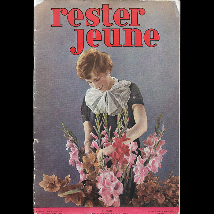 Rester Jeune, novembre 1934, couverture de Georges Saad