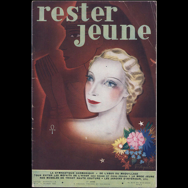 Rester Jeune, février 1935, couverture de Félix Agostini