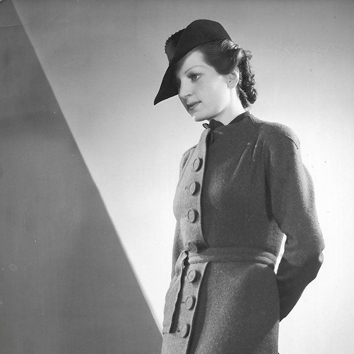 Robert Piguet - Robe en lainage, tirage de Luigi Diaz (circa 1937)
