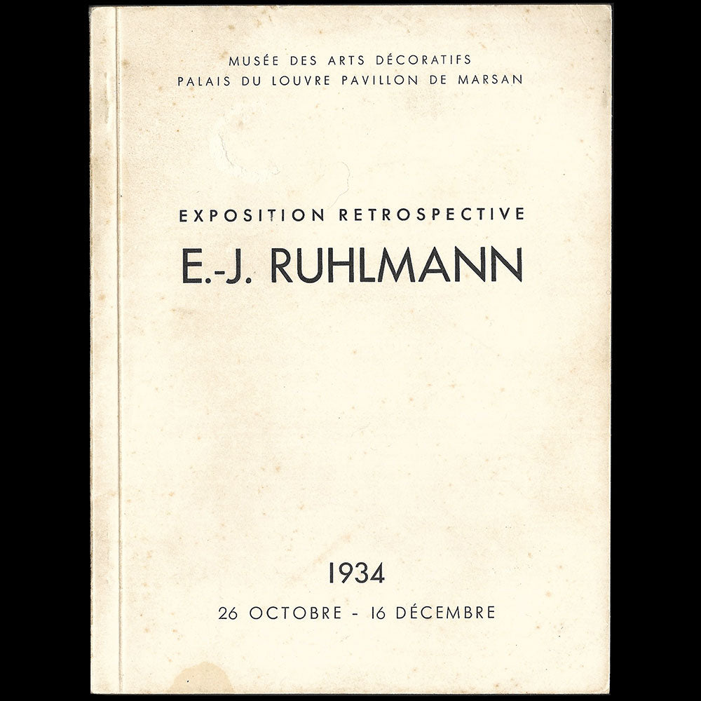 Exposition retrospective E.-J. Ruhlmann (1934)