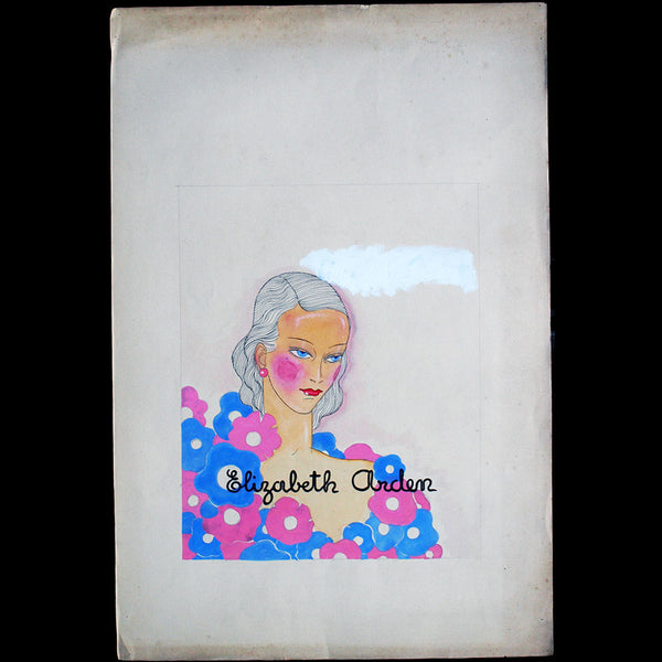 Elizabeth Arden - Projet de publicité par Guy Sabran (circa 1935)