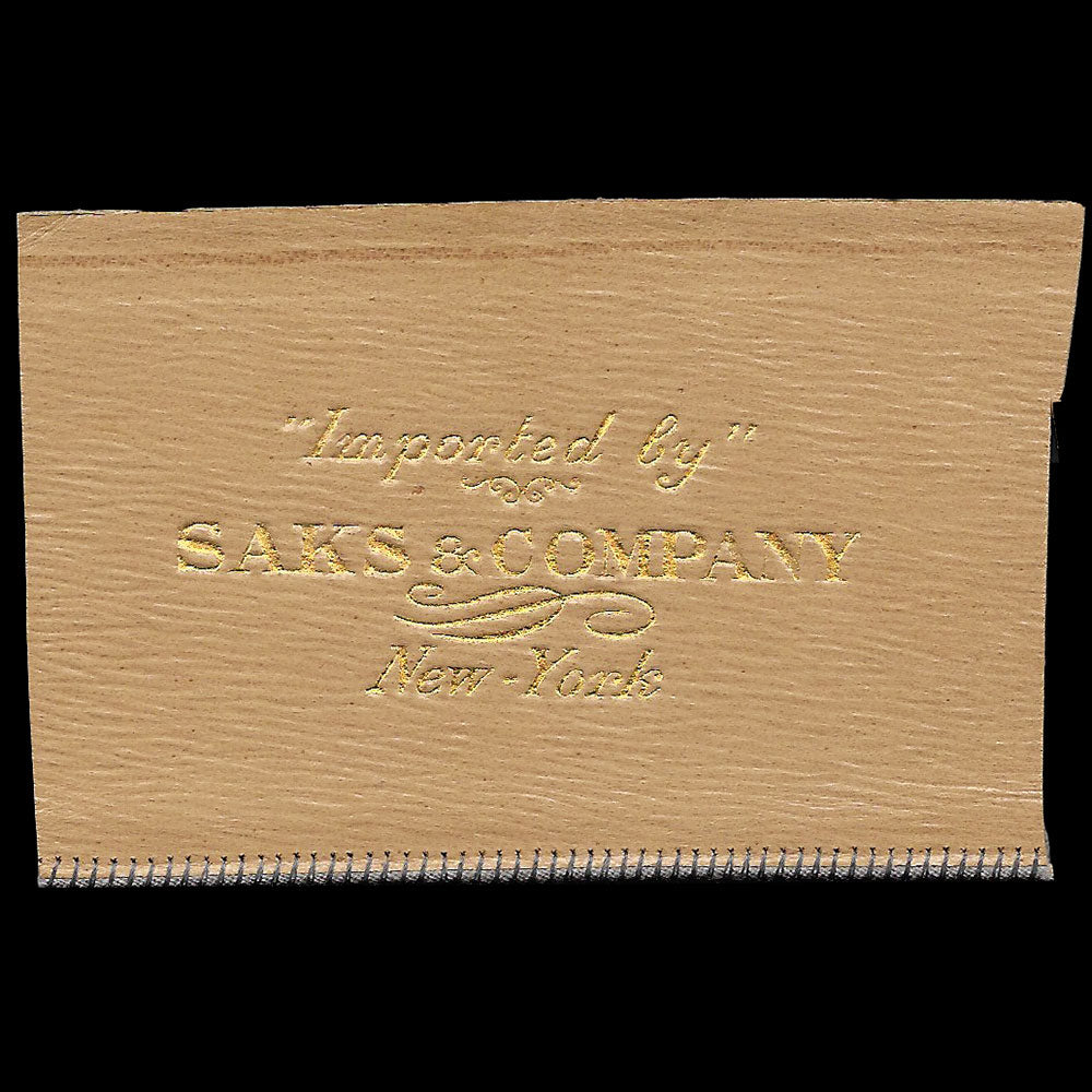 Saks & Company - Cuir estampé pour le magasin new yorkais (circa 1920-1930)