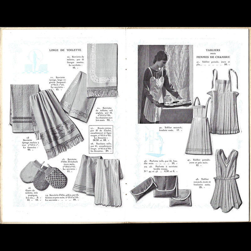 Succursale de luxe de la Samaritaine - Catalogue de lingerie, couverture de Pierre Mourgue  (1920s)