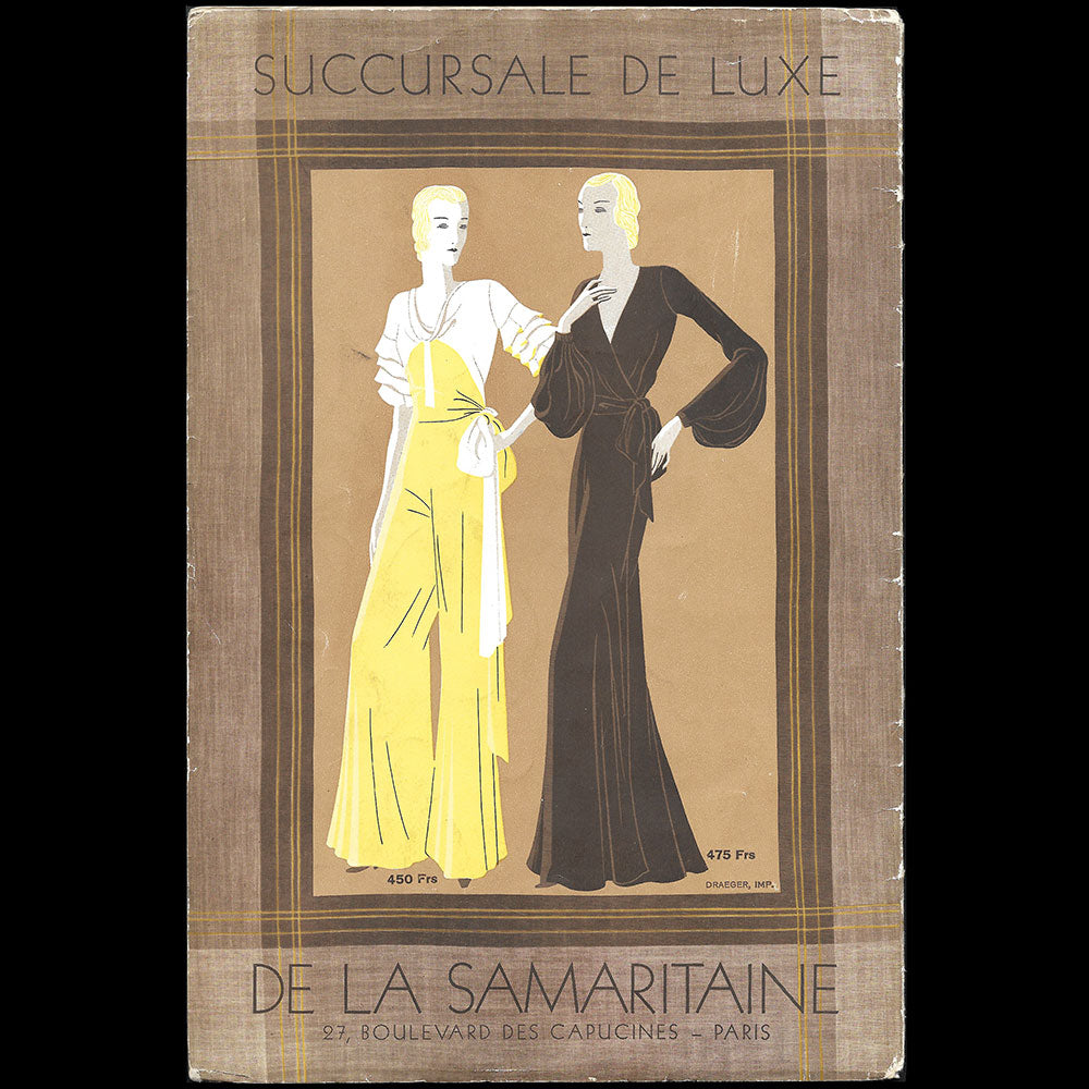 Succursale de Luxe de la Samaritaine, couverture de Benigni (1933)