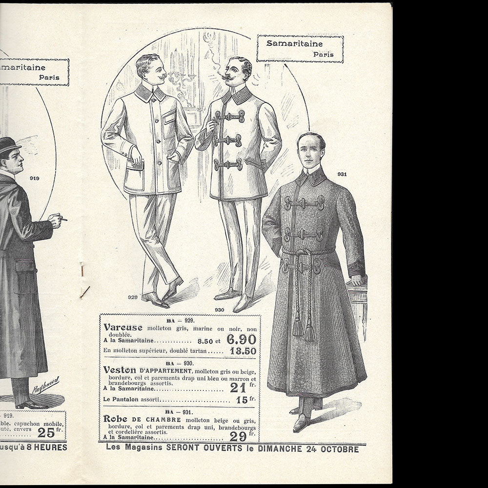 La Samaritaine - Vêtement pour Hommes, Jeunes Gens et Garçonnets, Hiver 1909