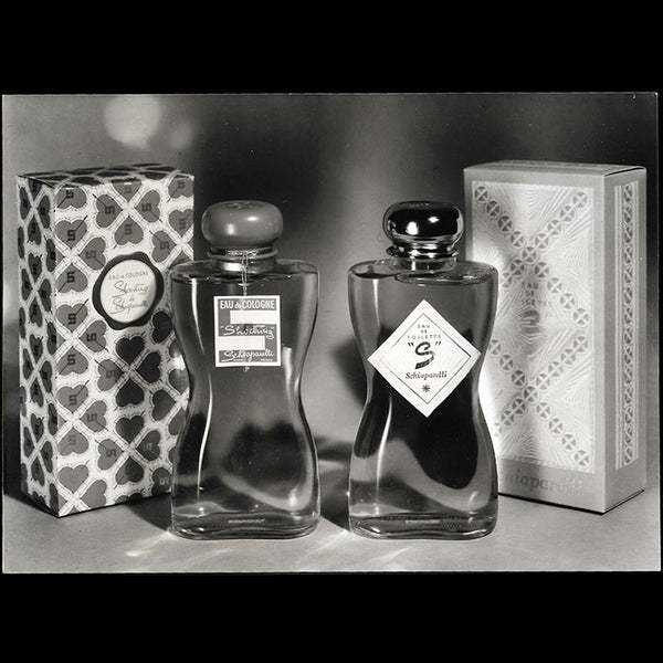 Schiaparelli - Parfums, eau de cologne Shocking et eau de toilette "S" par Kollar (circa 1960s)