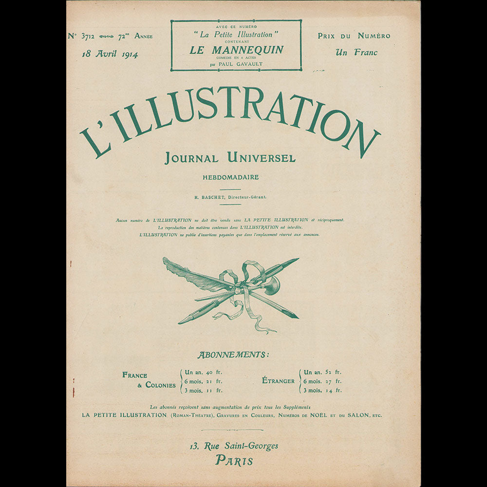 SEM - L’Illustration, 18 avril 1914 : Les Modes de Pâques à Auteuil et à Longchamp