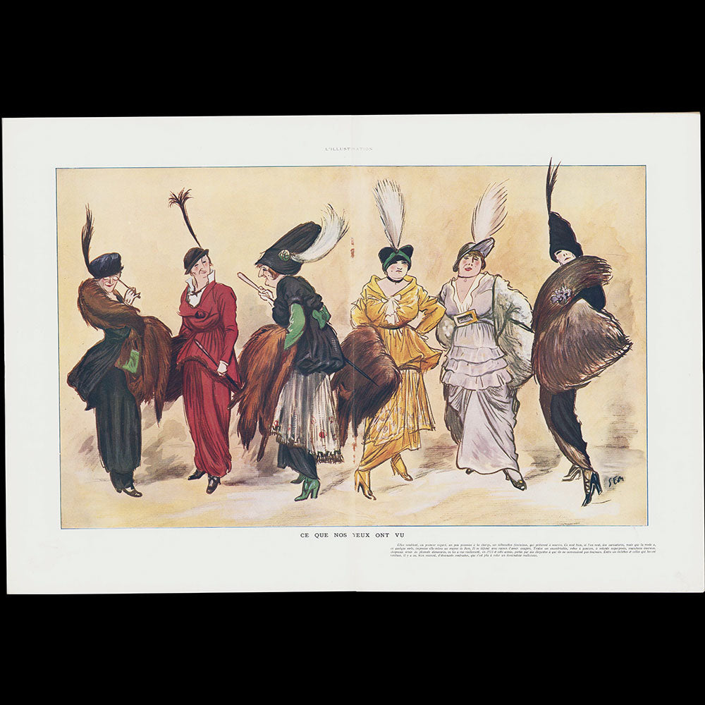 SEM - L’Illustration, 28 mars 1914 : Le Vrai et le Faux Chic