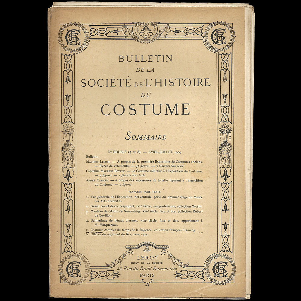 Bulletin de la Société de l'Histoire du Costume, n°7-8 (avril-juillet 1909)