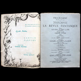 La Revue Fantasque - Programme de la soirée du 25 juin 1952, couverture de Leonor Fini
