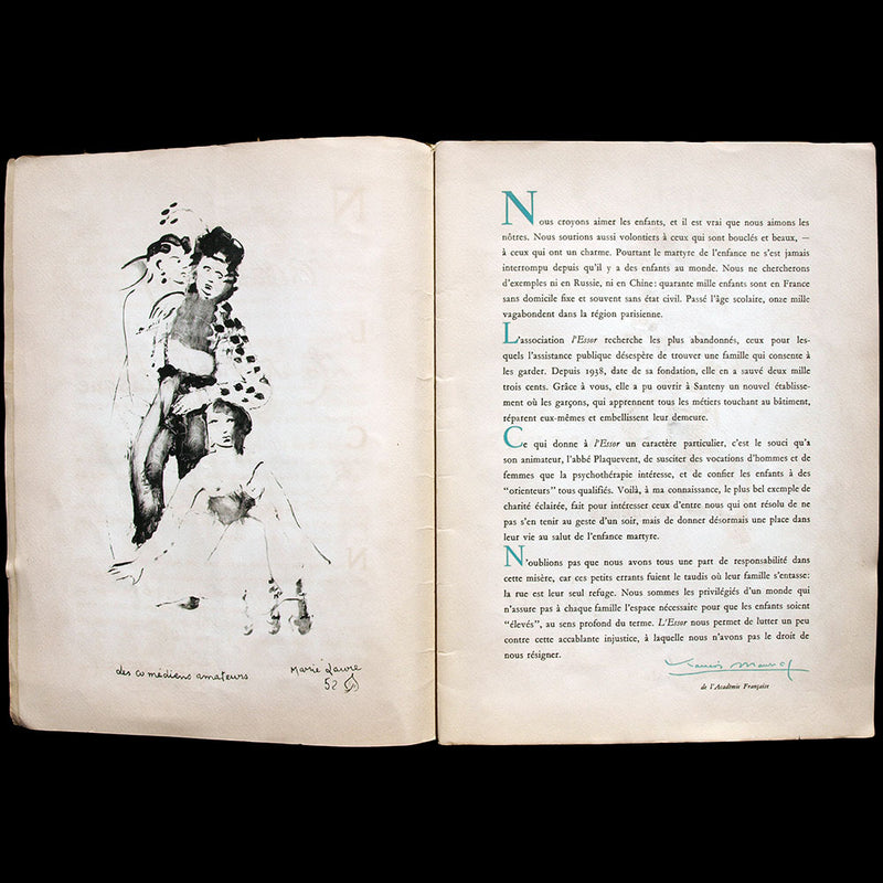 La Revue Fantasque - Programme de la soirée du 25 juin 1952, couverture de Leonor Fini