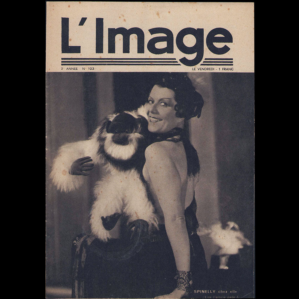 L'Image, mars 1934, Spinelly chez elle