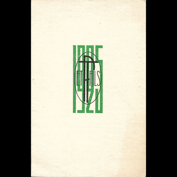 Raymond Templier - Carte de la maison de joaillerie pour l'Exposition des Arts Décoratifs (1925)