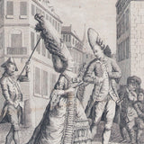 The French Lady of di Promenaide - Caricature des coiffures hautes (circa 1770-1780)