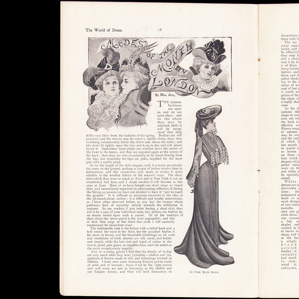 The World of Dress edited by Mrs. Aria, October 1902