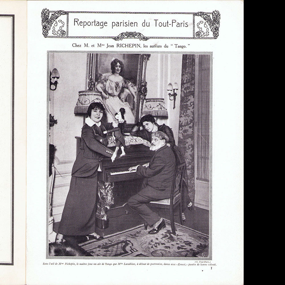 Tout-Paris, magazine illustré mondain, n°4 (25 novembre 1913)
