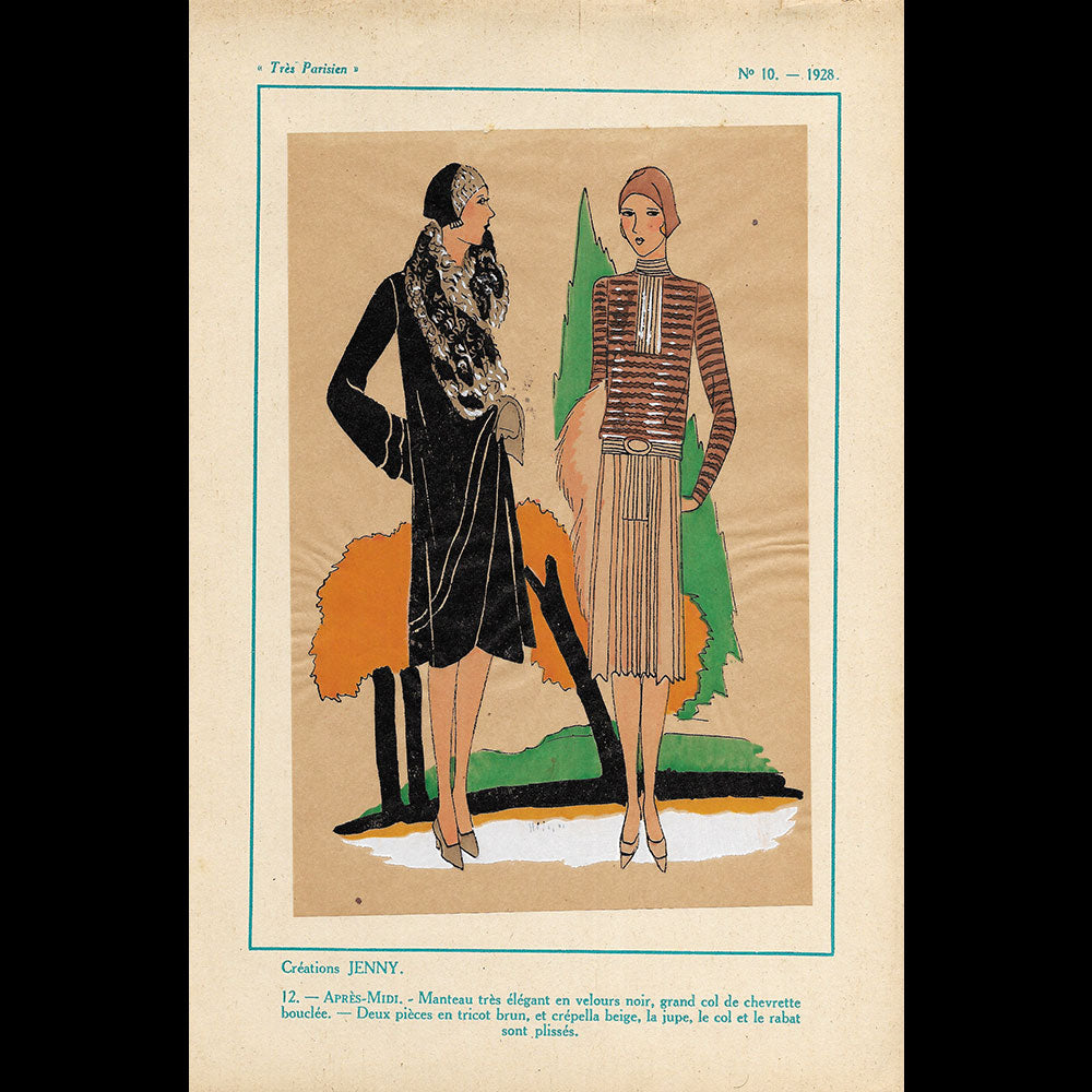 Très Parisien, Réunion de 10 planches du n°9, 1928