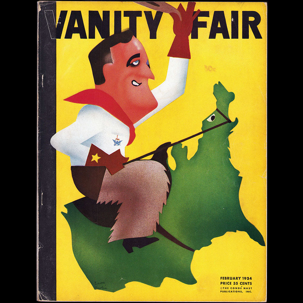 Vanity Fair, février 1934, couverture de Leon Carlin