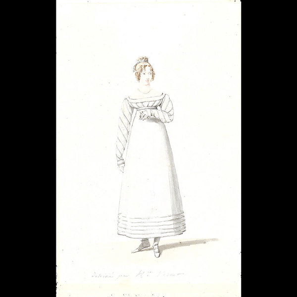 Horace Vernet - Dessin pour le Journal des Dames et des Modes (1818)