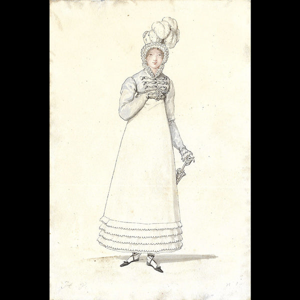 Horace Vernet - Dessin pour le Journal des Dames et des Modes (1816)
