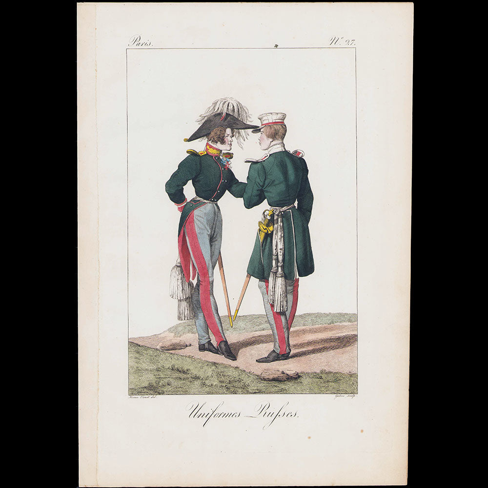 Incroyables et Merveilleuses, réunion de 32 planches par Horace Vernet et Lanté (1810-1818)
