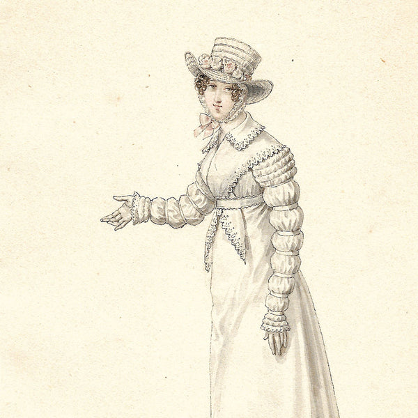 Horace Vernet - Dessin pour le Journal des Dames et des Modes (1819)
