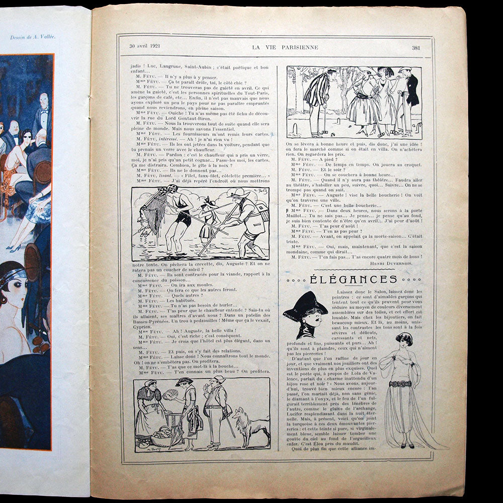 La Vie Parisienne, 30 avril 1921, couverture de René Vincent