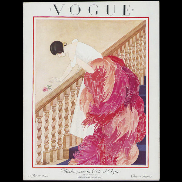 Vogue France (1er janvier 1925), couverture de George W. Plank