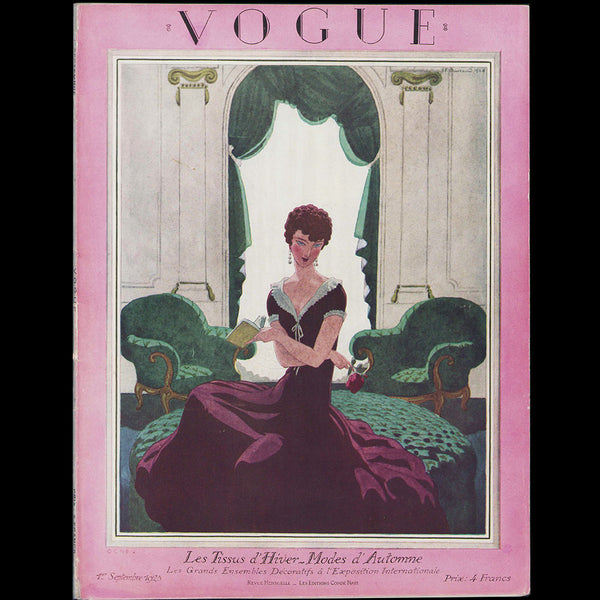Vogue France (1er septembre 1925), couverture de Pierre Brissaud