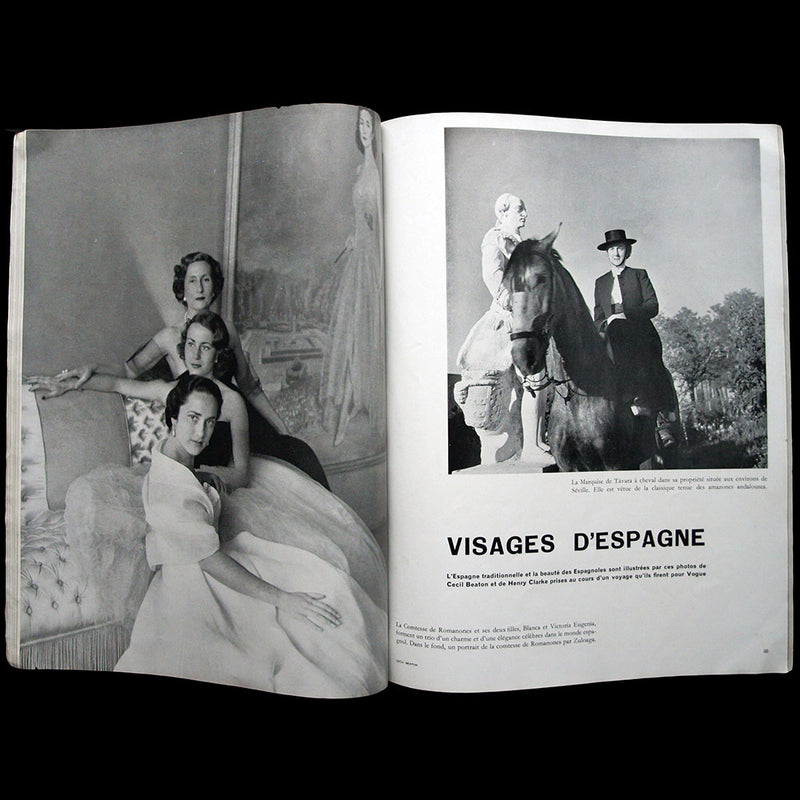 Vogue France (octobre 1951), couverture de Cecil Beaton