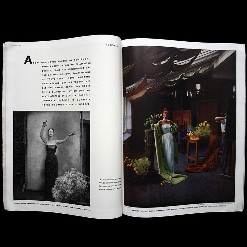 Vogue France (octobre 1951), couverture de Cecil Beaton