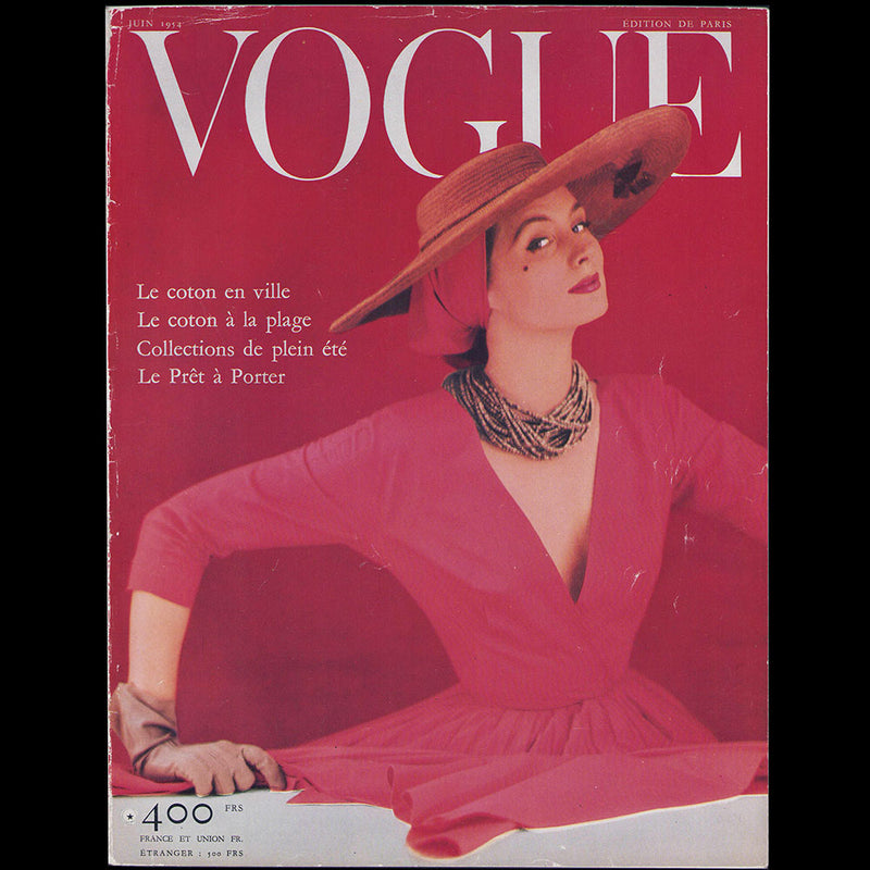 Vogue France (1er juin 1954), couverture d'Henry Clarke