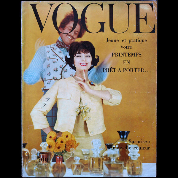 Vogue France (1er février 1959), couverture de Henry Clarke