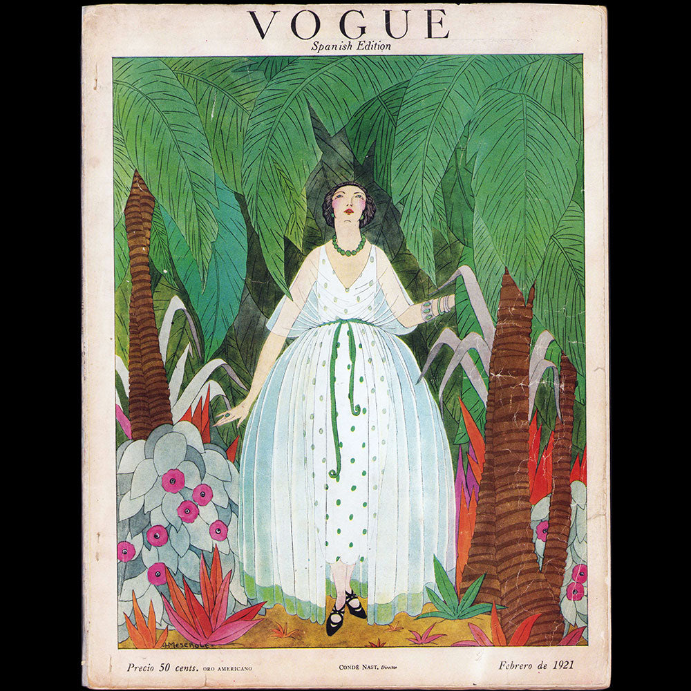 Vogue, Edition espagnole, (1921, février), couverture d'Harriet Meserole