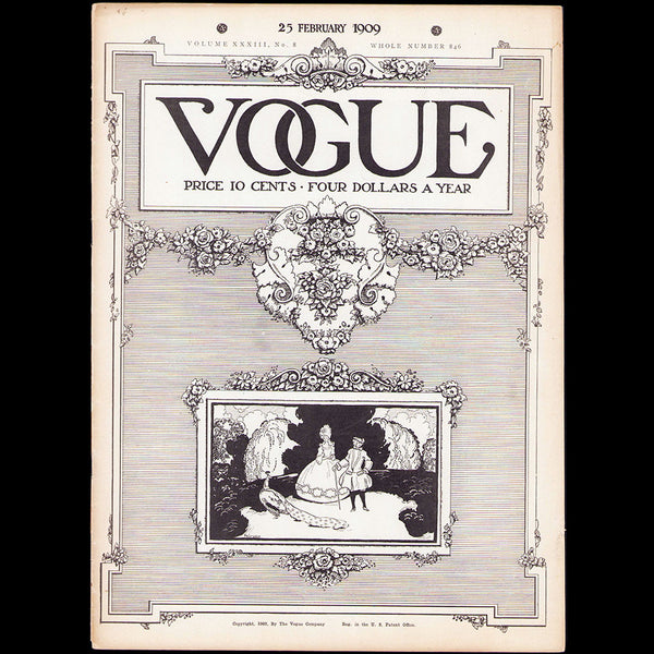 Vogue US (25 February 1909), couverture de David Peirson