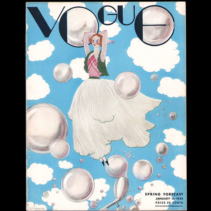 Vogue US (15 January 1932), couverture de Georges Lepape